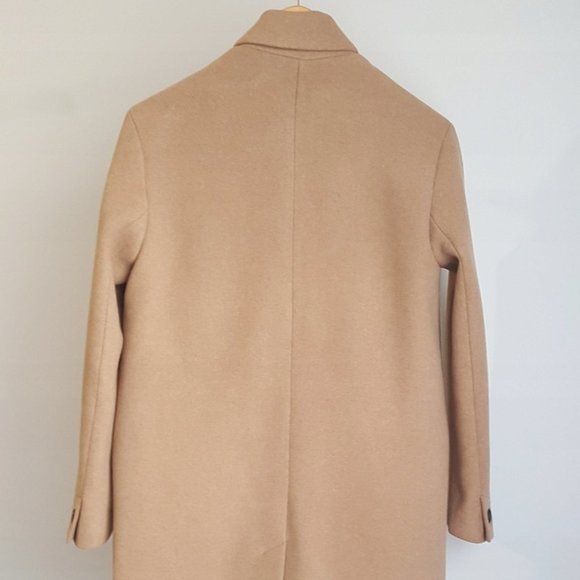LAST ❤️NWT ZARA CAMEL MASCUINE COAT - Picture 8 of 16